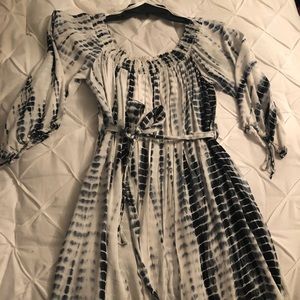 Off the shoulder tie-die dress